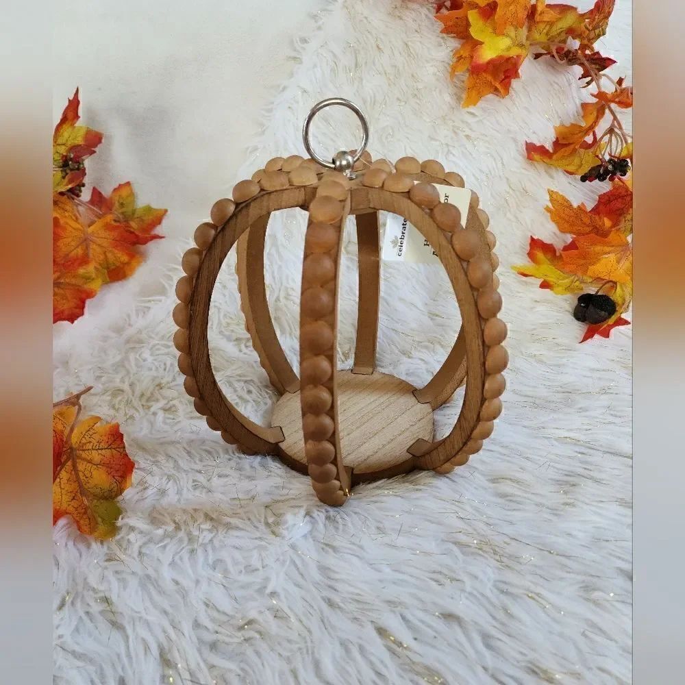 New Fall Halloween Thanksgiving home decor/ centerpiece wooden pumpkin